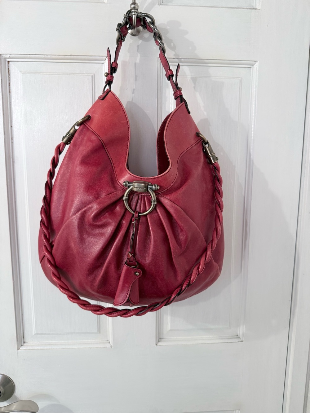 Salvatore Ferragamo Leather Hobo
